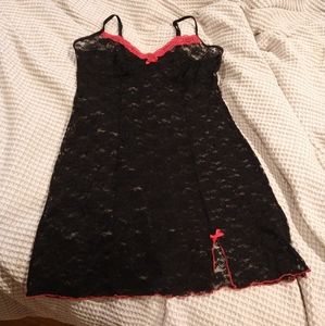 NWOT Sexy Black & Hot Pink Lingerie